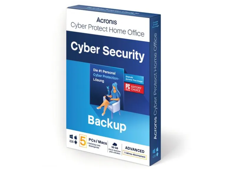 Acronis Cyber Protect Home Office Security Edition Box, ABO, 5PC, 1y