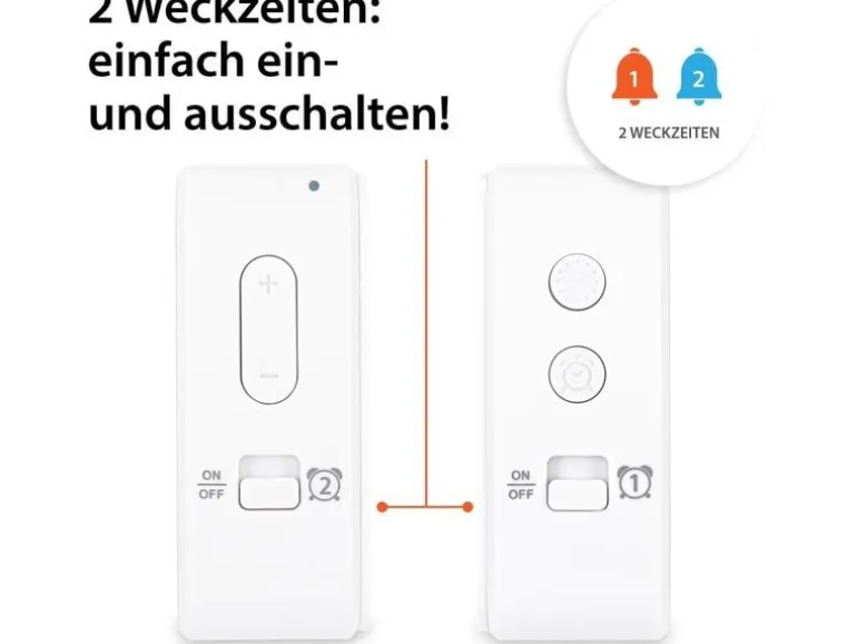 ADE Funkwecker mit Nachtlichtsensor