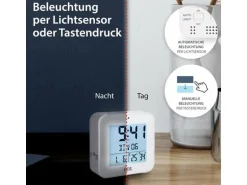 ADE Funkwecker mit Nachtlichtsensor