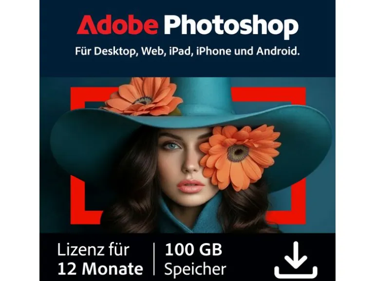 Adobe Photoshop ESD, 1 Jahr, 100 GB Cloud-Speicher