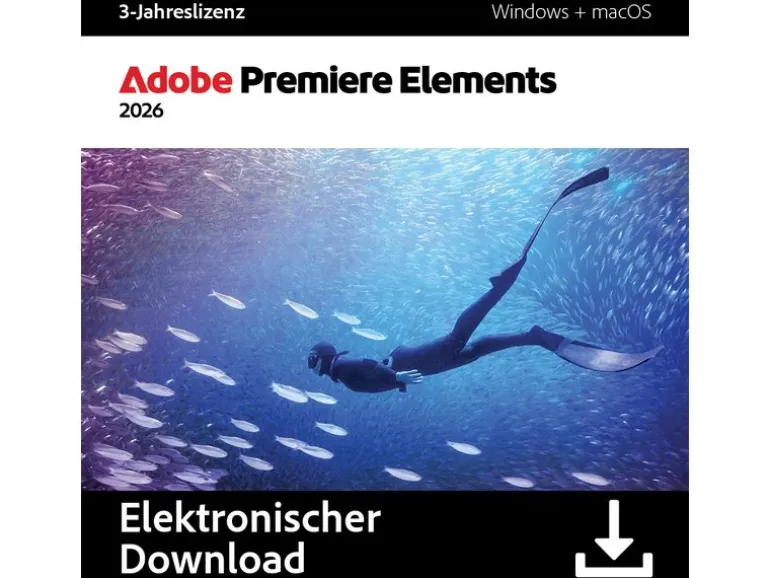 Adobe Premiere Elements 2026 ESD, 3 Jahre, WIN & MAC, ML