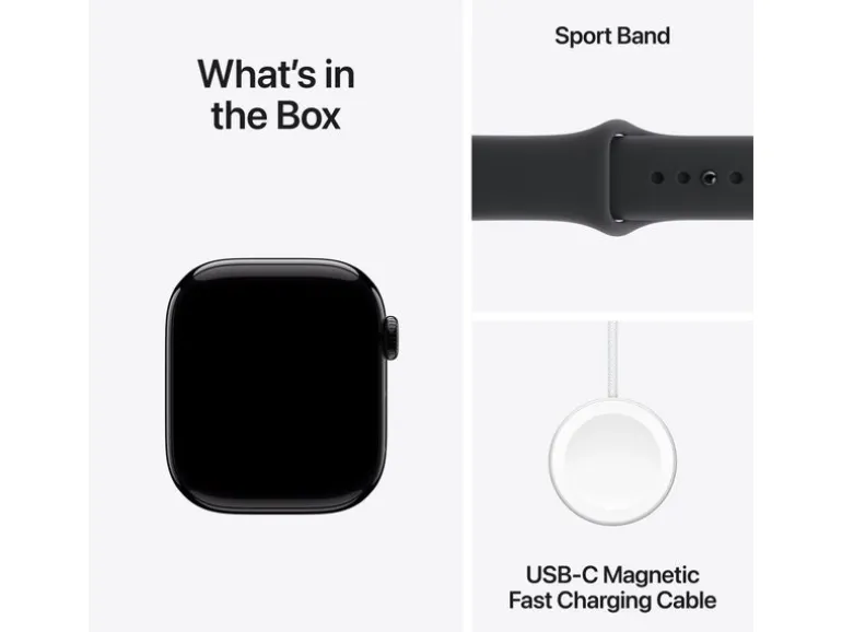 Apple Watch Series 11 42 mm GPS Jet Black Alu Sport Band S/M