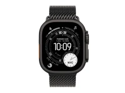 Apple Watch Ultra 3 Black Titanium Milanese Loop S