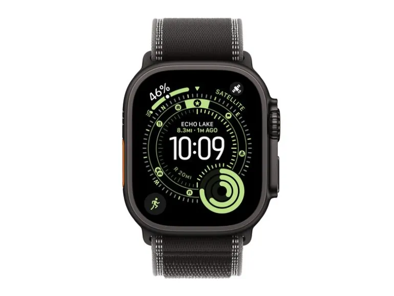 Apple Watch Ultra 3 Black Titanium Black Charcoal Trail Loop M/L