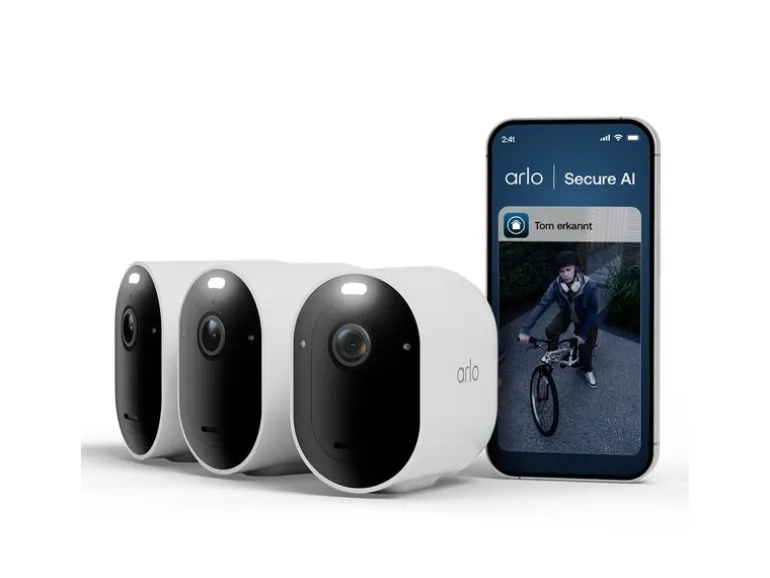 Arlo Überwachungsset Pro 6 2K 3er Set Weiss