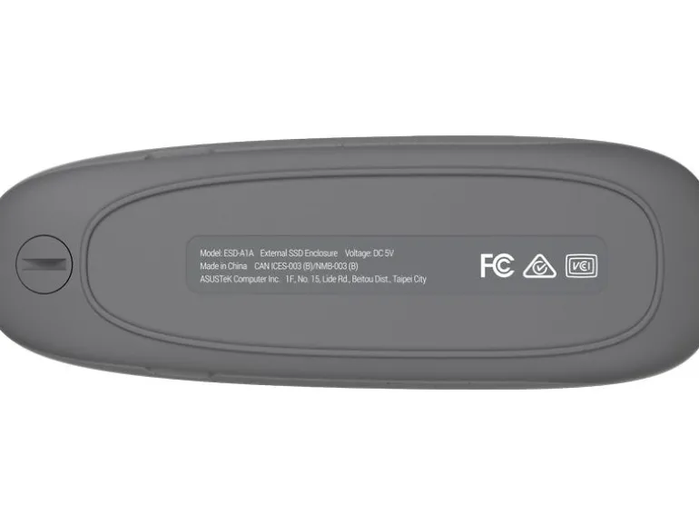 ASUS Externes Gehäuse COBBLE Grau M.2