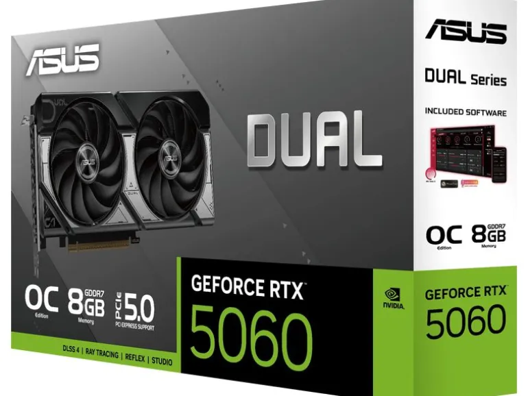 ASUS Grafikkarte Dual GeForce RTX 5060 8 GB OC Edition