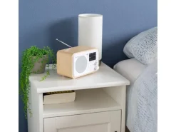 Audizio DAB+ Radio Milan Dunkelbraun/Silber