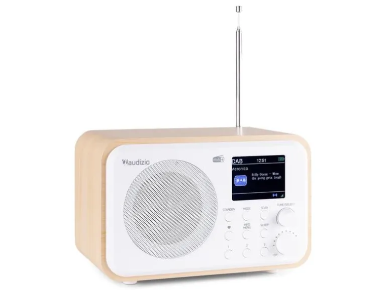 Audizio DAB+ Radio Milan Dunkelbraun/Silber