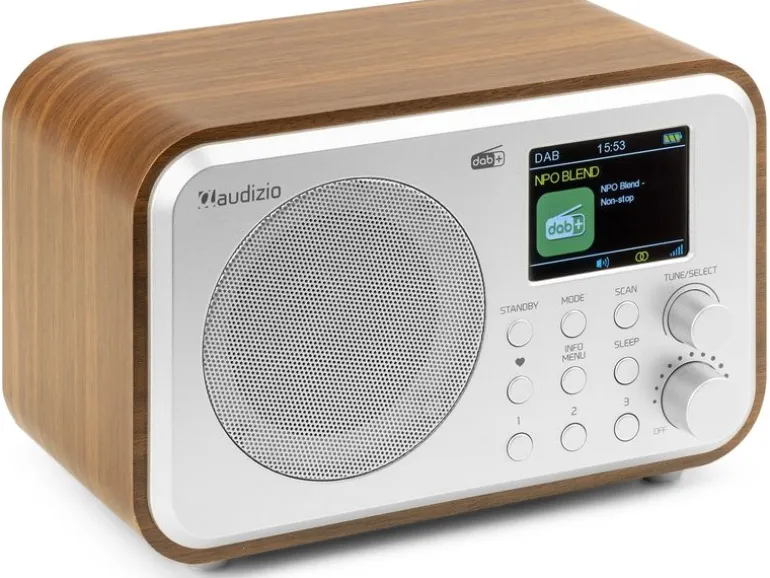 Audizio DAB+ Radio Milan Dunkelbraun/Silber