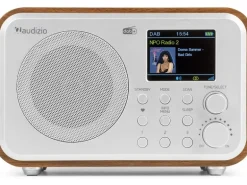 Audizio DAB+ Radio Milan Dunkelbraun/Silber
