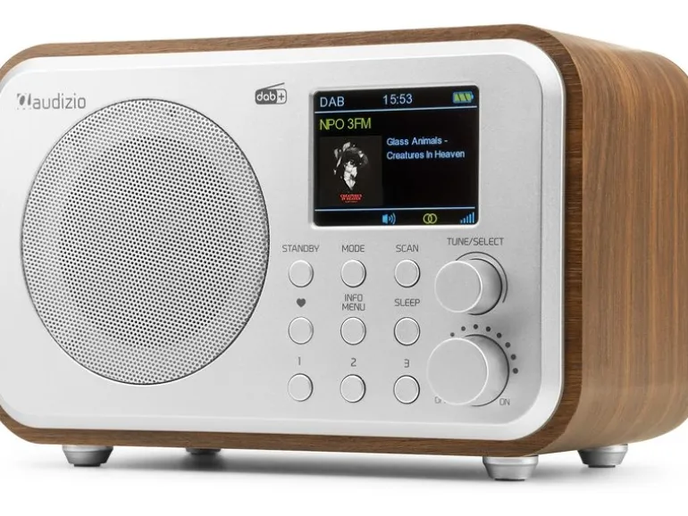 Audizio DAB+ Radio Milan Dunkelbraun/Silber