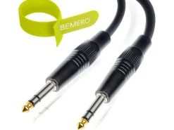 Bemero Audio-Kabel 6.3 Klinken - 6.3 Klinken 3 m, Schwarz