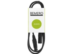 Bemero XLR-Kabel XLRf XLRm symmetrisch 1.5 m, Schwarz