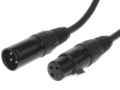 Bemero XLR-Kabel XLRf XLRm symmetrisch 6 m, Schwarz