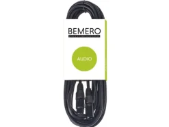 Bemero XLR-Kabel XLRf XLRm symmetrisch 6 m, Schwarz