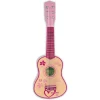 Bontempi Musikinstrument Holz-Gitarre 55 cm Pink Stickers