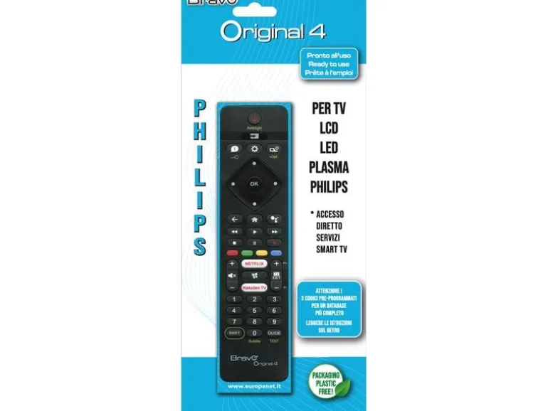 BRAVO Ersatz-Fernbedienung Bravo ORIGINAL 4 Philips