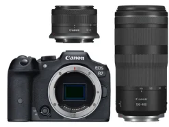 Canon Fotokamera EOS R7 Kit RF-S 18-45, RF 100-400