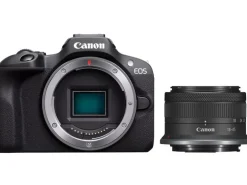 Canon Fotokamera EOS R100 RF-S 18-45 mm + RF-S 18-45 / 75-300 Kit