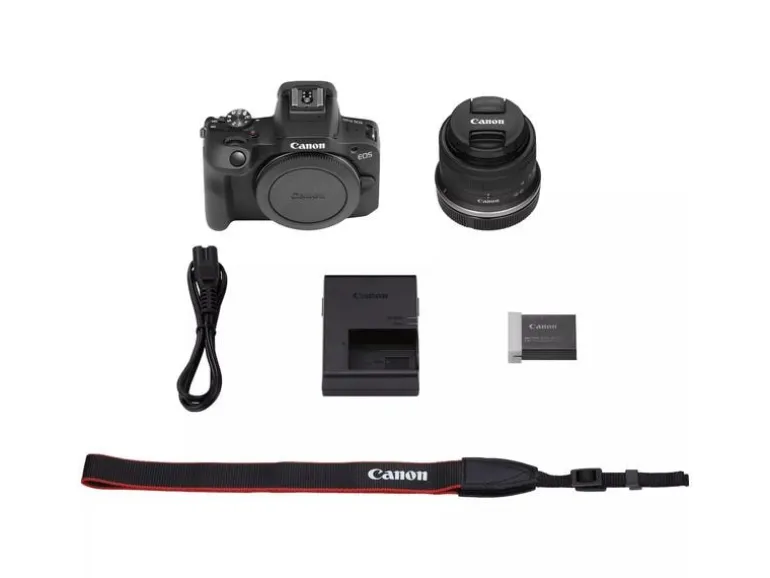 Canon Fotokamera EOS R100 RF-S 18-45 mm + RF-S 18-45 / 75-300 Kit