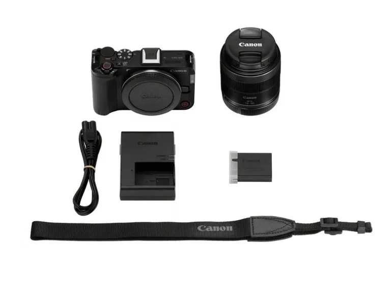 Canon Fotokamera EOS R50V RF-S 14-30mm Kit Schwarz