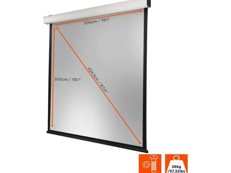 Celexon Motorleinwand Expert XL 300x300 cm 1:1