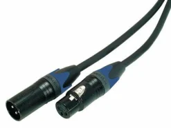 Contrik XLR-Kabel XLRm-XLRf 6 m, Schwarz
