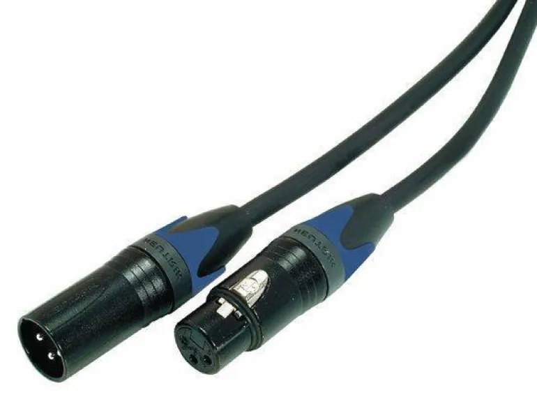Contrik XLR-Kabel XLRm-XLRf 6 m, Schwarz