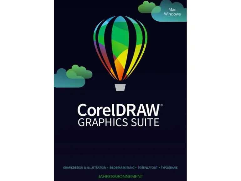 Corel CorelDraw Graphics Suite 365 SUB-RNW, 5-50U, 1y, Win/Mac, ML