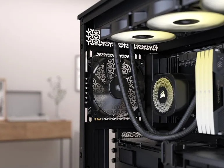 Corsair PC-Gehäuse FRAME 5000D WOOD RS Mid-Tower Schwarz Wallnuss