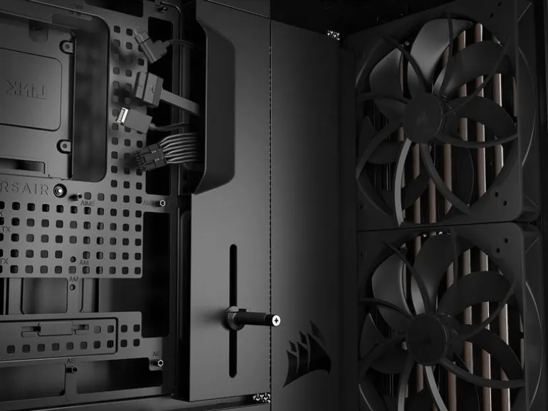 Corsair PC-Gehäuse FRAME 5000D WOOD RS Mid-Tower Schwarz Wallnuss