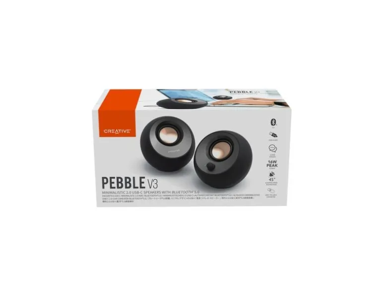 CREATIVE PC-Lautsprecher Pebble V3 schwarz