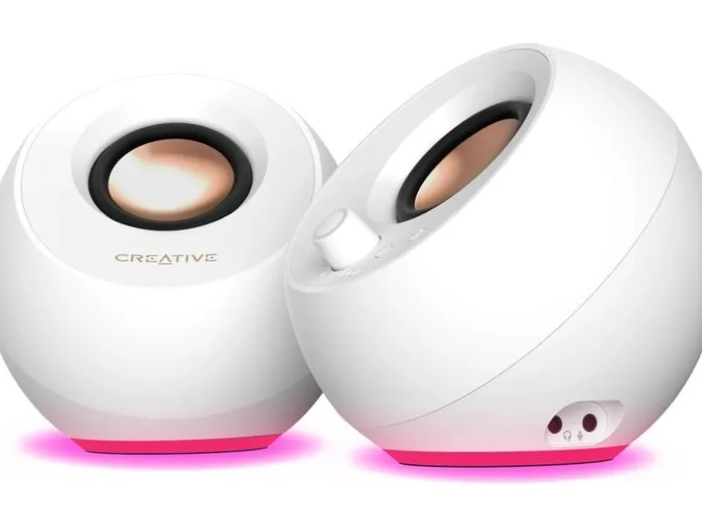 CREATIVE PC-Lautsprecher Pebble Pro weiss