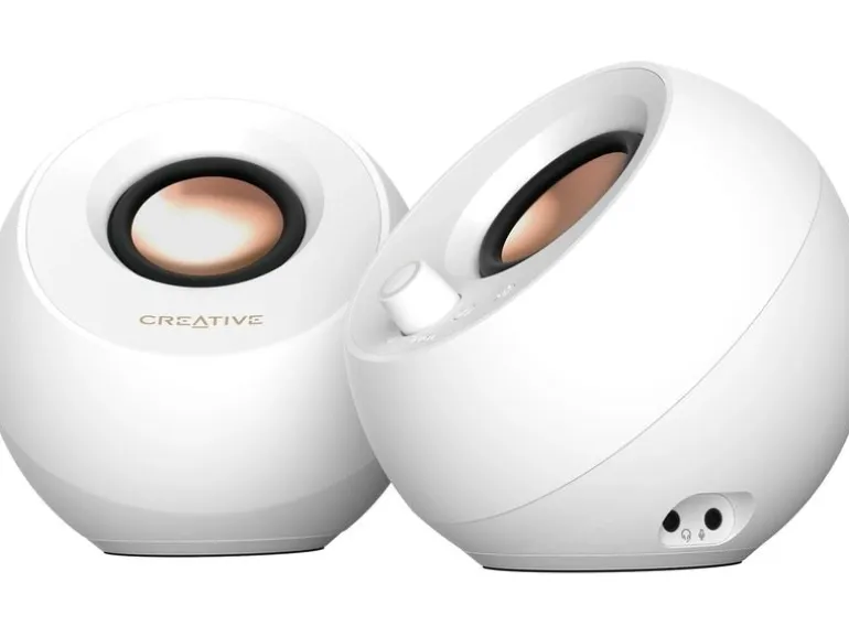 CREATIVE PC-Lautsprecher Pebble Pro weiss