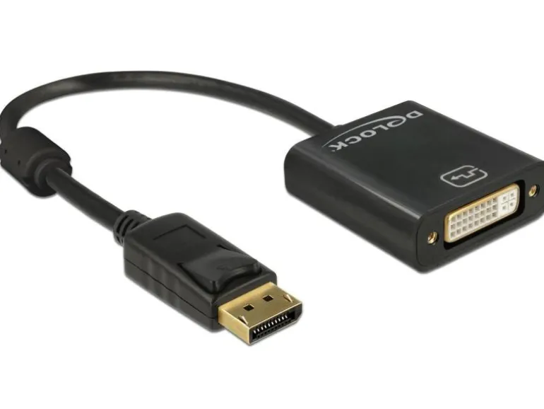 Delock Adapter Displayport - DVI passiv, 4K, schwarz
