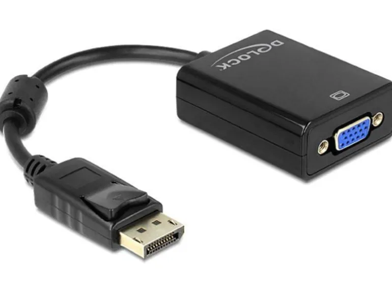 Delock Adapter Displayport - VGA Schwarz