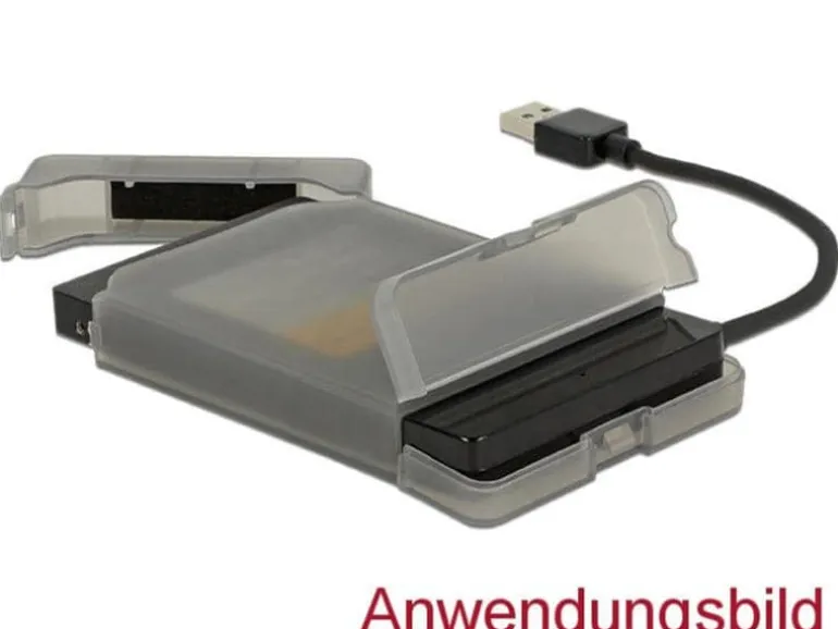 Delock Adapterkabel USB 3.0 Typ-A - SATA 22-Pin mit Schutzhülle