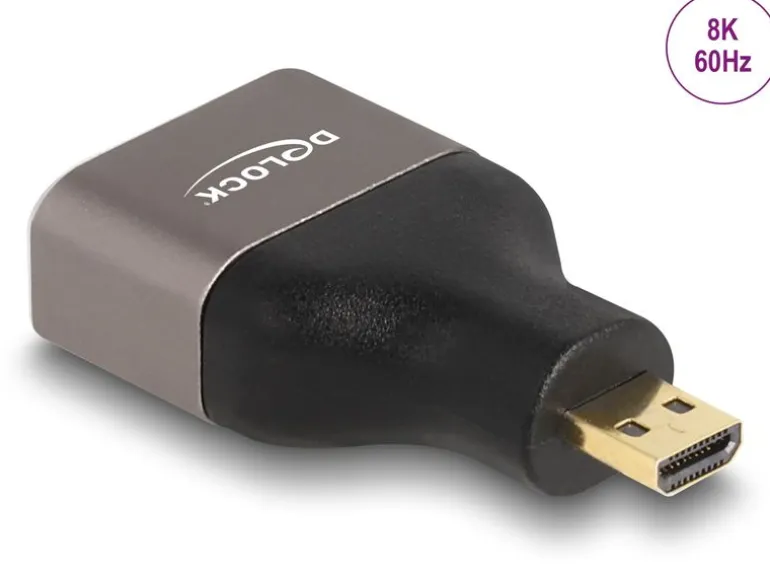 Delock Adapter 8K 60 Hz HDMI - Micro-HDMI (HDMI-D)
