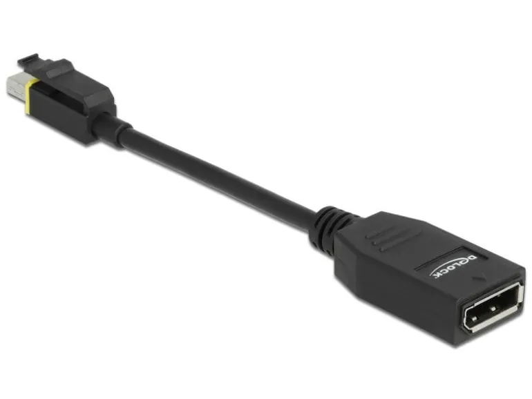 Delock Adapter MiniDisplayPort-DisplayPort 8K/60Hz, Einrastfunktion