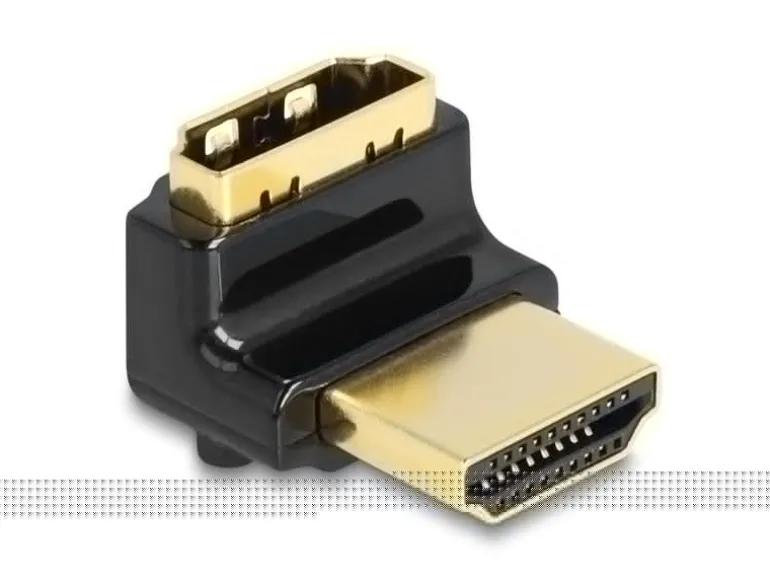 Delock Adapter 90° oben gewinkelt, 8K 60 Hz HDMI - HDMI