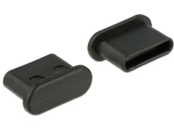 Delock Blindstecker/Staubschutz USB-C 10 Stück Schwarz