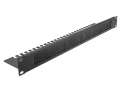 Delock Bürstenleiste 66484 19" Rack, Schwarz