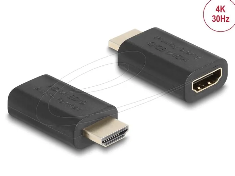 Delock EDID Emulator HDMI 4K, 3840 x 2160, 30 Hz HDMI - HDMI