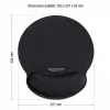 Delock Ergonomische Mausmatte mit Handballenauflage Schwarz