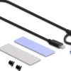 Delock Externes Gehäuse M.2 NVMe PCIe & SATA SSD zu USB 3.1 M.2