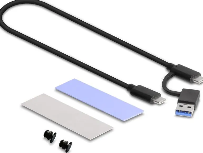 Delock Externes Gehäuse M.2 NVMe PCIe & SATA SSD zu USB 3.1 M.2