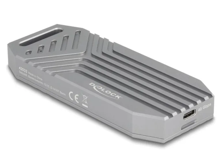 Delock Externes Gehäuse M.2 NVMe SSD USB-C 40 Gbps M.2