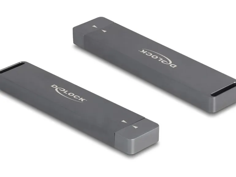 Delock Externes Gehäuse M.2 NVMe PCIe SSD, SATA SSD mit USB-A