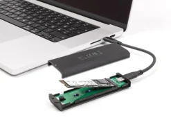 Delock Externes Gehäuse M.2 NVMe PCIe, SATA SSD USB-C, 20 Gbps M.2